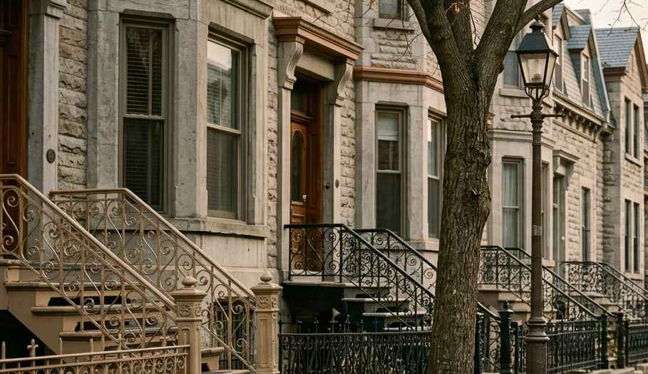 The kind of cared-for nineteenth-century Montreal street where the firm works
